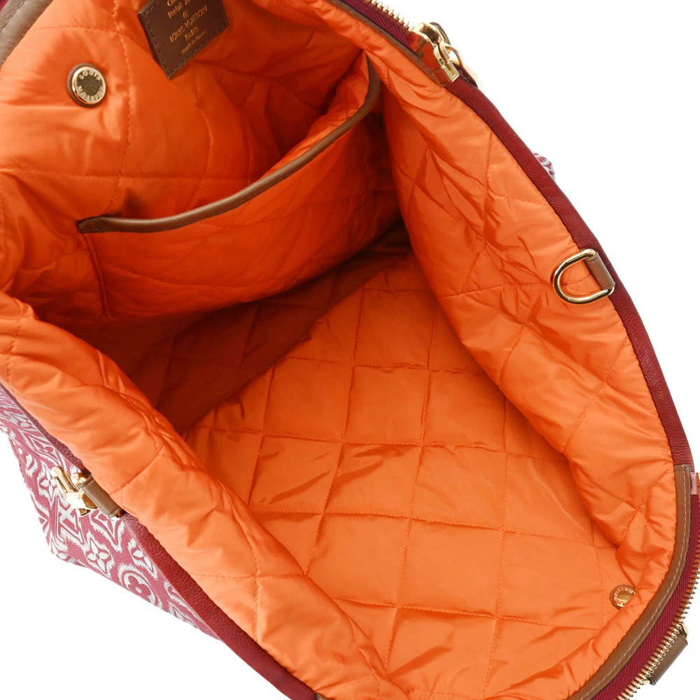 LOUIS VUITTON Aviator Pre Fall Collection Bordeaux Purple Red Leather Jacquard - Picture 11 of 11